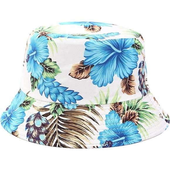 Blue Floral Bucket Hat